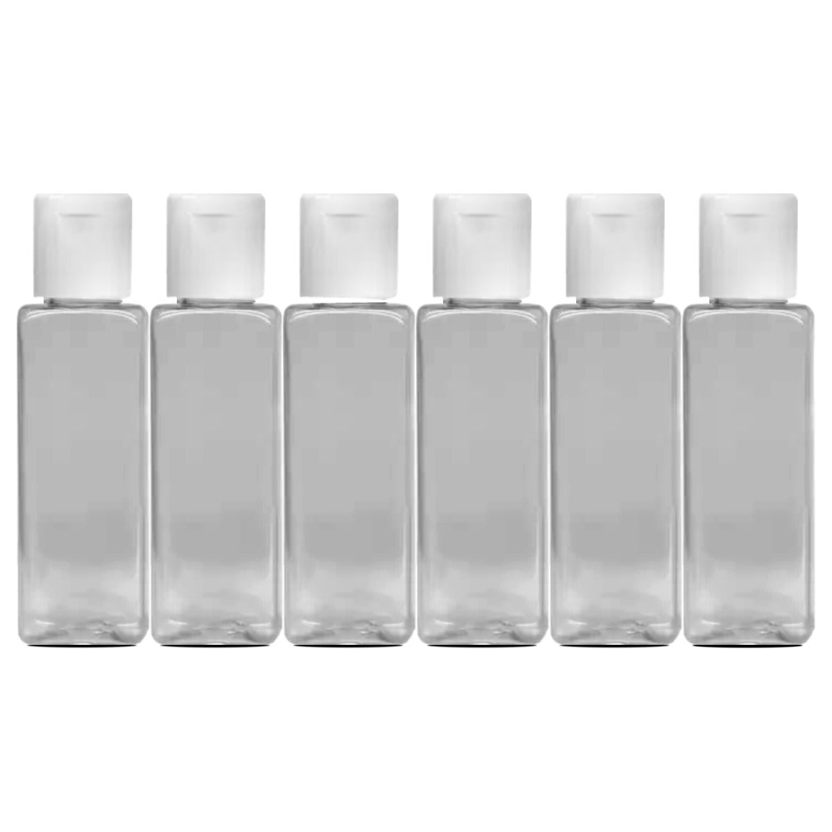 Puramio 50ml Square Pet Bottle - Set of 6