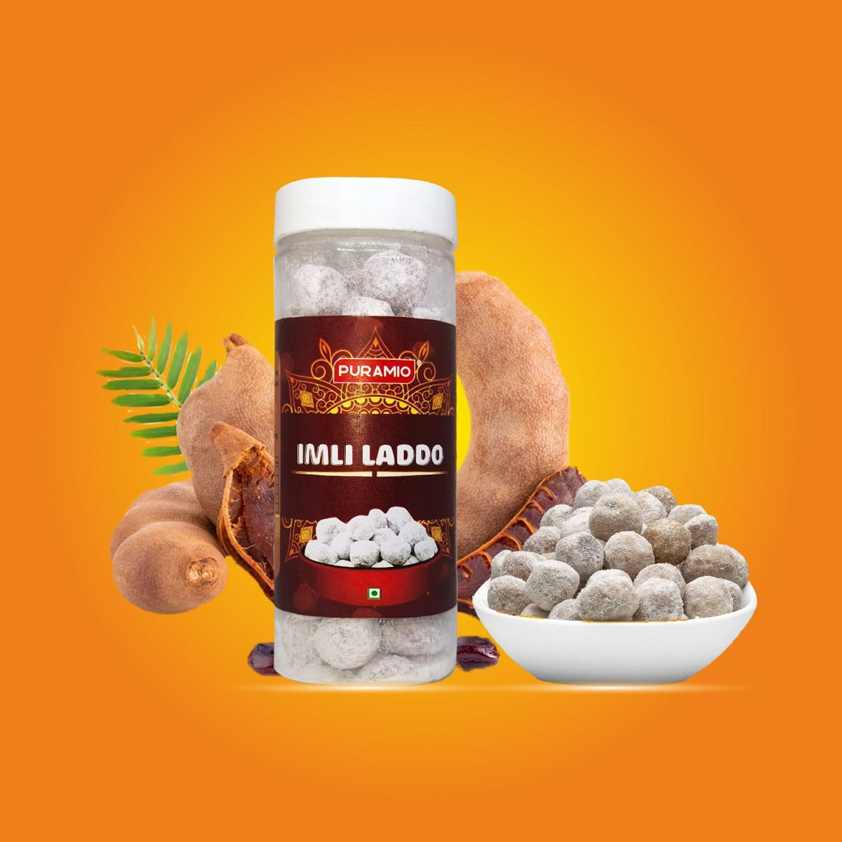 Puramio Imli Laddu | Pure and Premium | Good for Digestion | After Meal Digestive Mouth Freshner,
