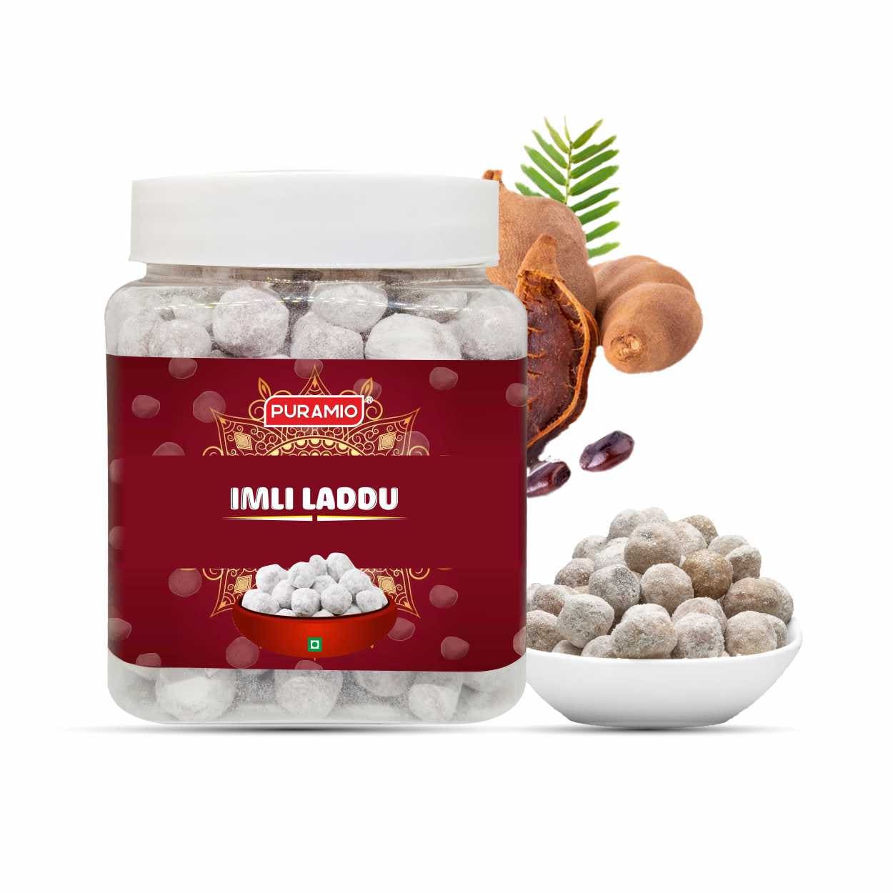 Puramio Imli Laddu | Pure and Premium | Good for Digestion | After Meal Digestive Mouth Freshner,