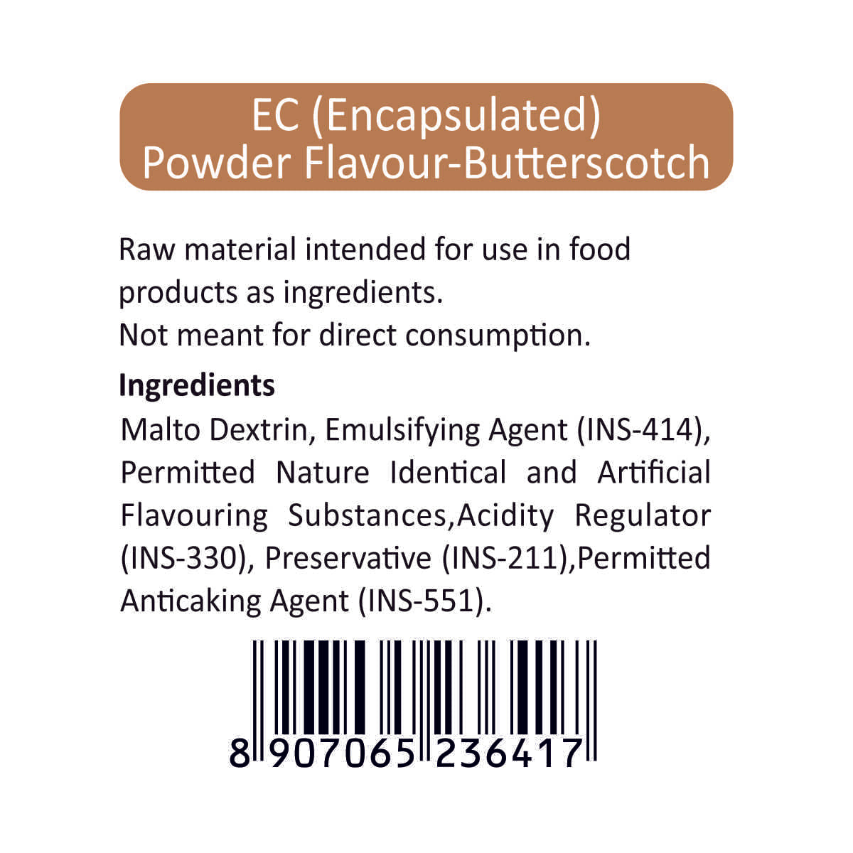 Puramio EC (Encapsulated) Powder Flavour - Butterscotch, 100g