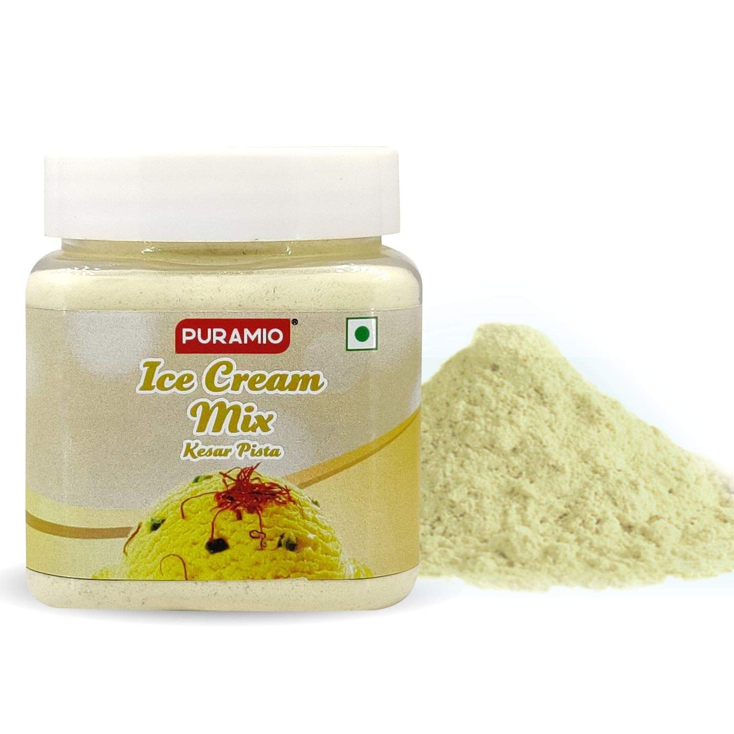 Puramio Icecream Mix, 250gm Each (Pack of 6)- Vanilla, Chocolate, Strawberry, Mango, Kesar Pista, Butterscotch - (250g Each (Pack of 6))