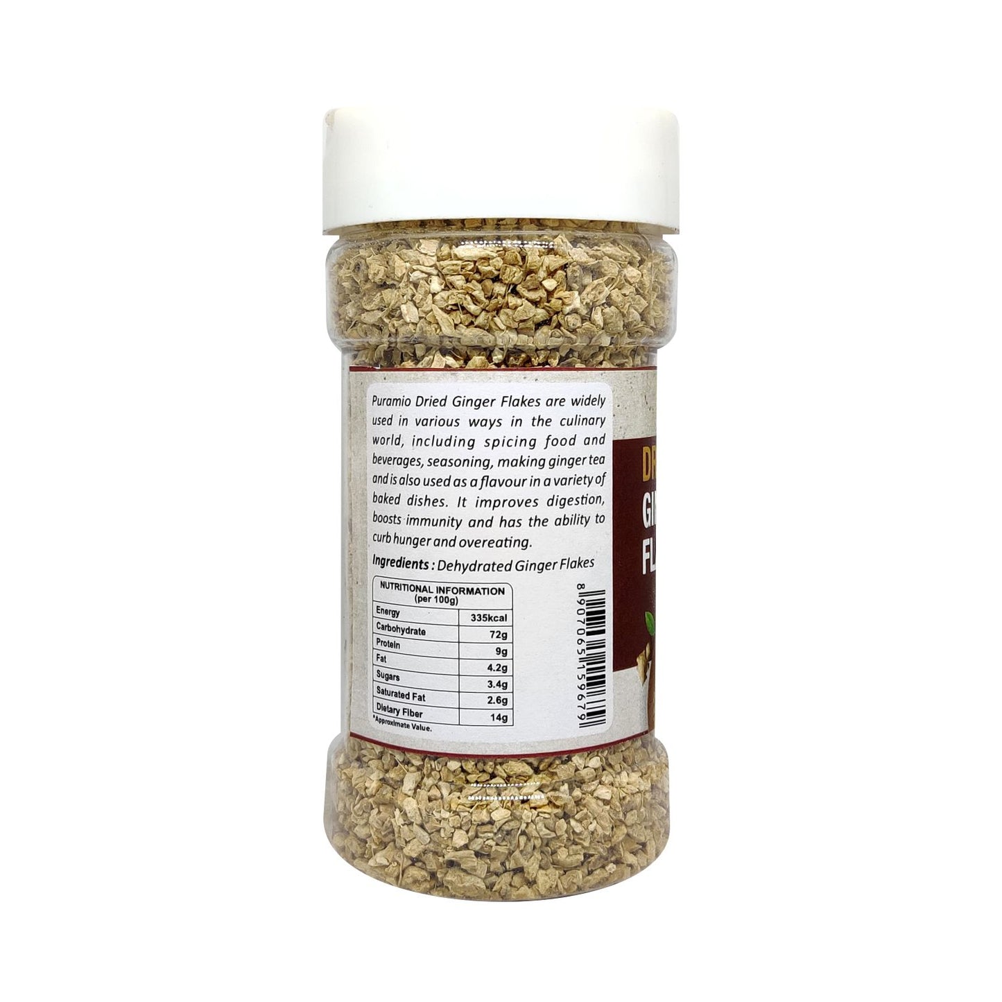 Puramio Dried Ginger Flakes