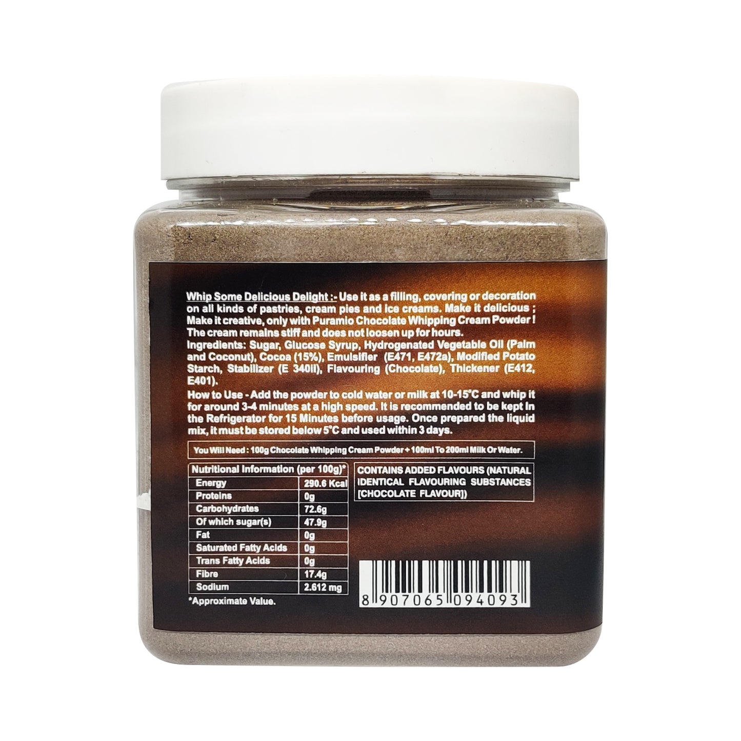 Puramio Whipping Cream Powder (Chocolate)