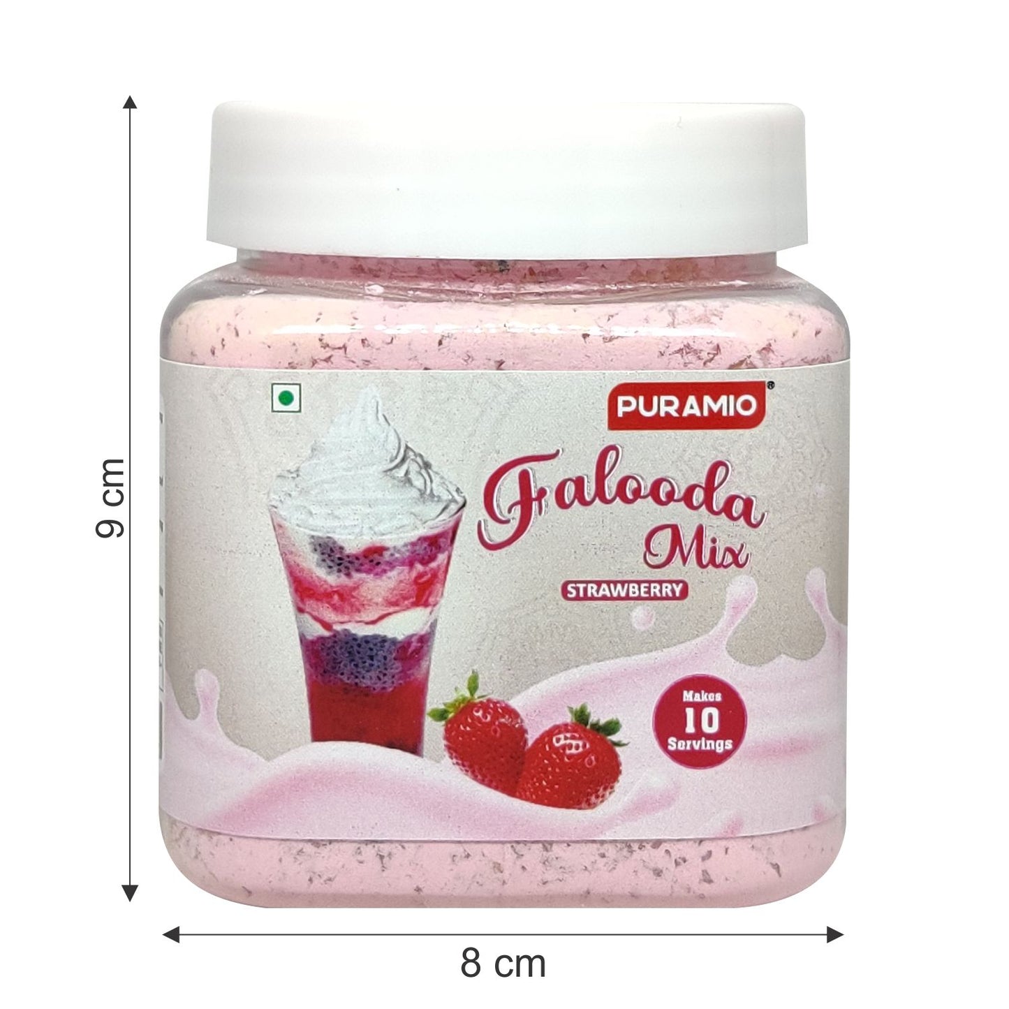 Puramio Falooda Mix Combo (Pack of 4)- Strawberry, Rose, Mango & Kesar Pista,