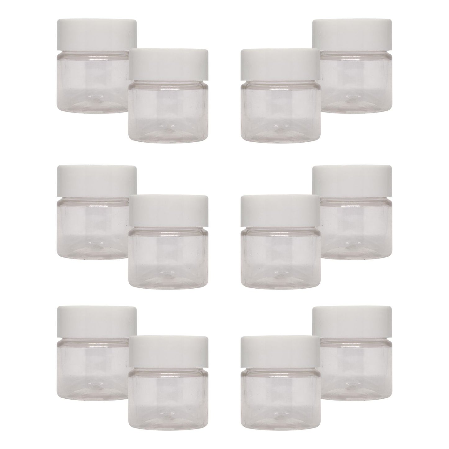 Puramio Round Pet Jar - each 15ml Set of 12