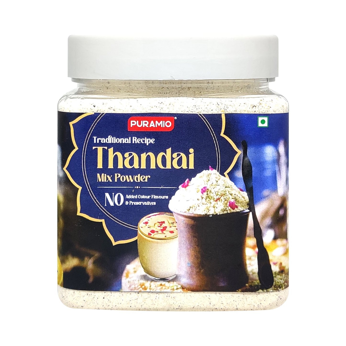 Puramio Traditional Recipe Thandai Drink Mix Powder (Instant Thandai)