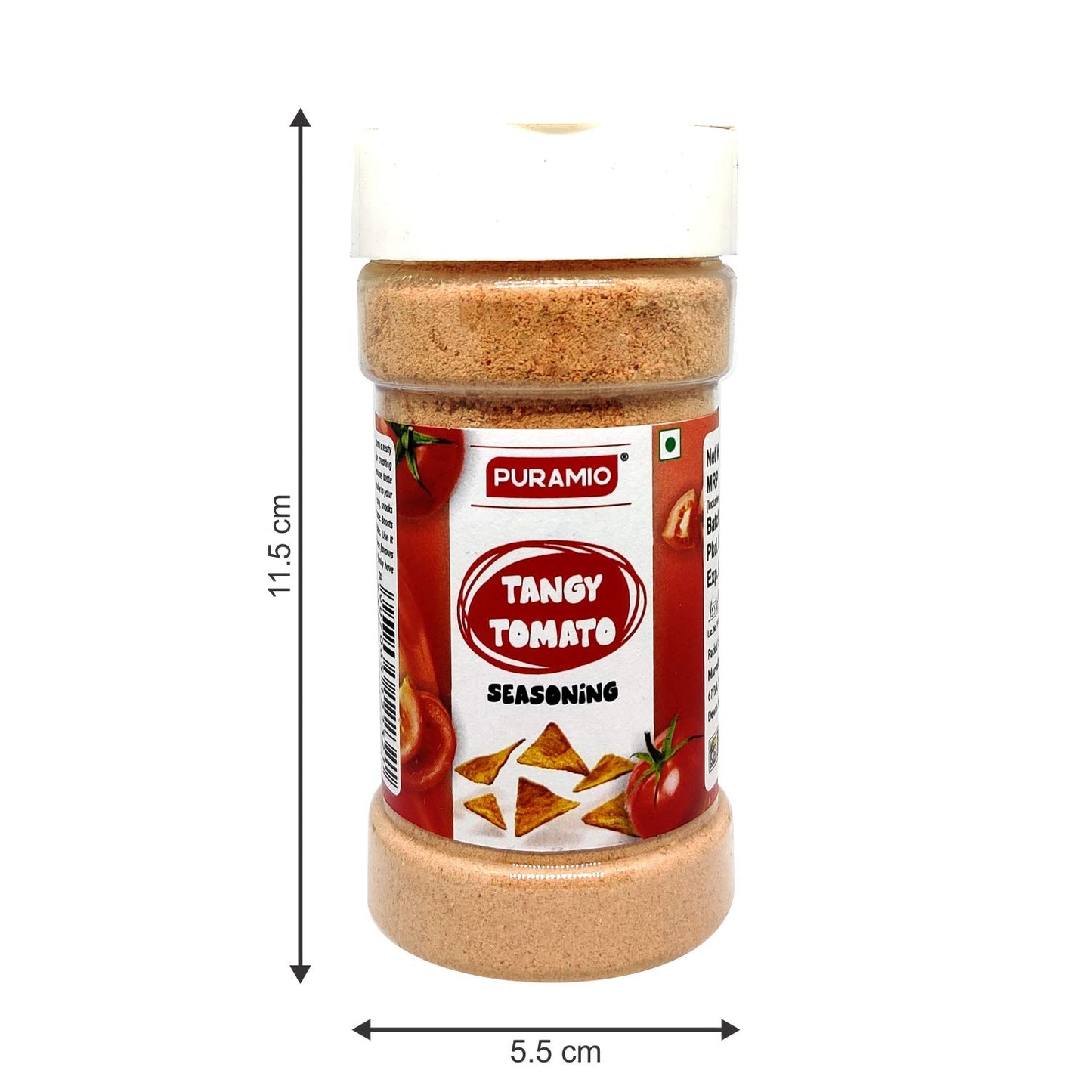 Puramio Seasoning Combo Pack of 5- Tangy Tomato Seasoning, Sundried Tomato Seasoning, Magic Masala Seasoning, Cream & Onion Seasoning & Cheese Seasoning, 125g Each