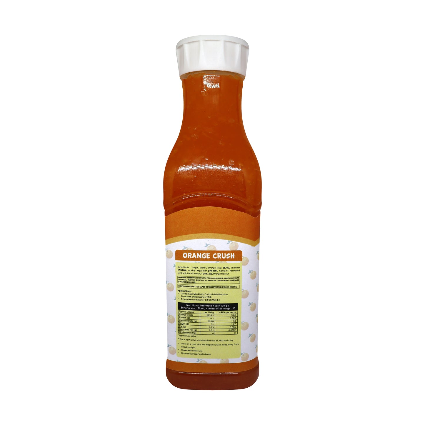 Puramio Fruit Crush - Orange, 750ml