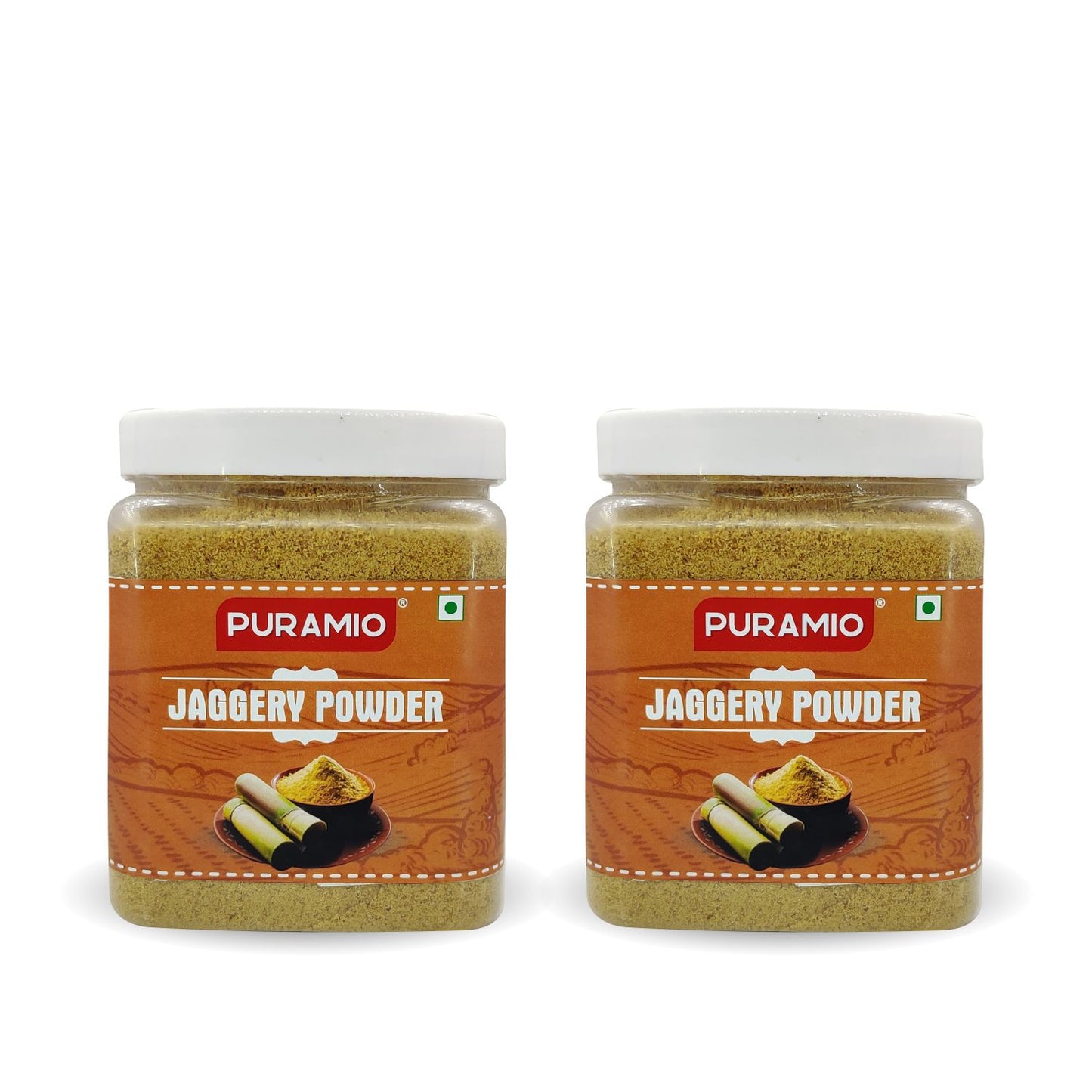 Puramio Jaggery Powder, 600gm (Pack of 2)