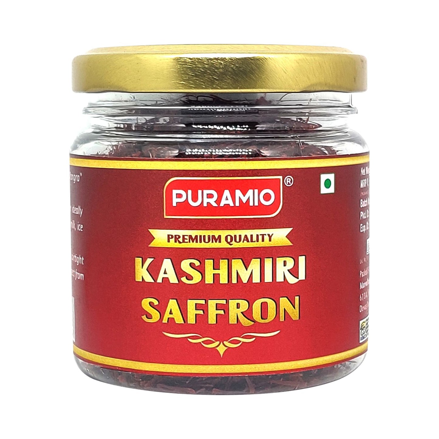 Puramio Kashmiri Saffron (Kesar)- 100% Pure and Natural