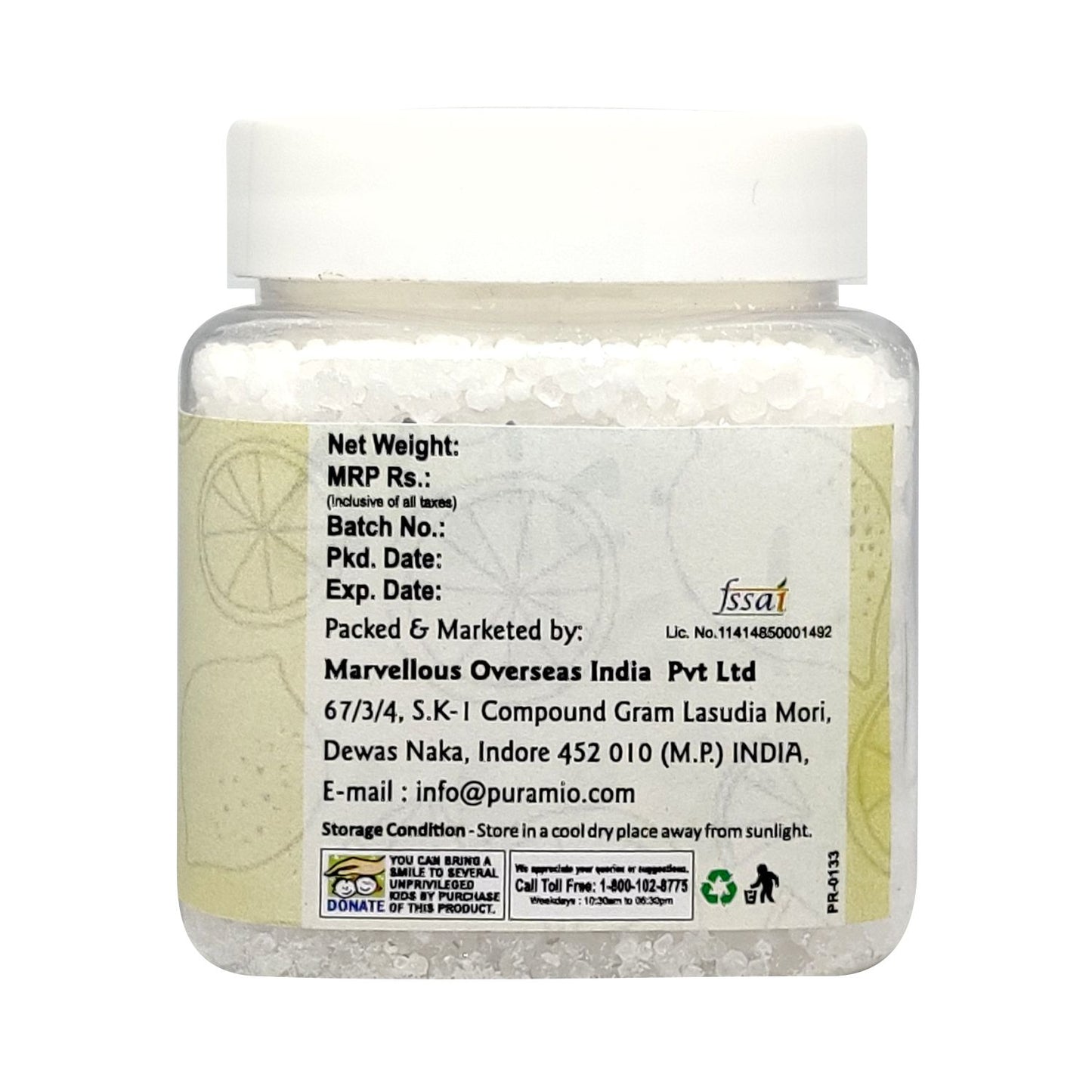 Puramio Citric Acid , 250g