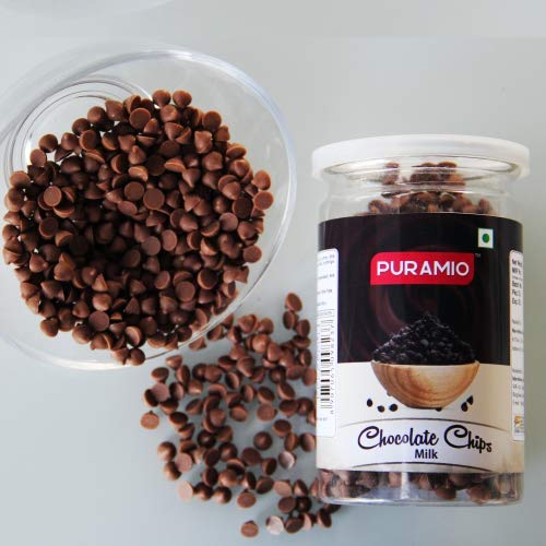 Puramio Chocolate Chips Combo - White, Milk, Twin & Dark, 200g Each (Pack of 4)
