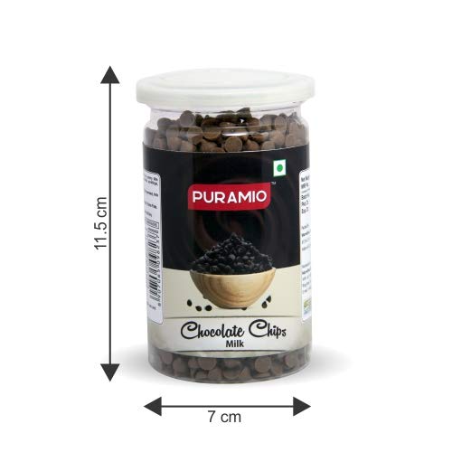 Puramio Chocolate Chips Combo - White, Milk, Twin & Dark, 200g Each (Pack of 4)