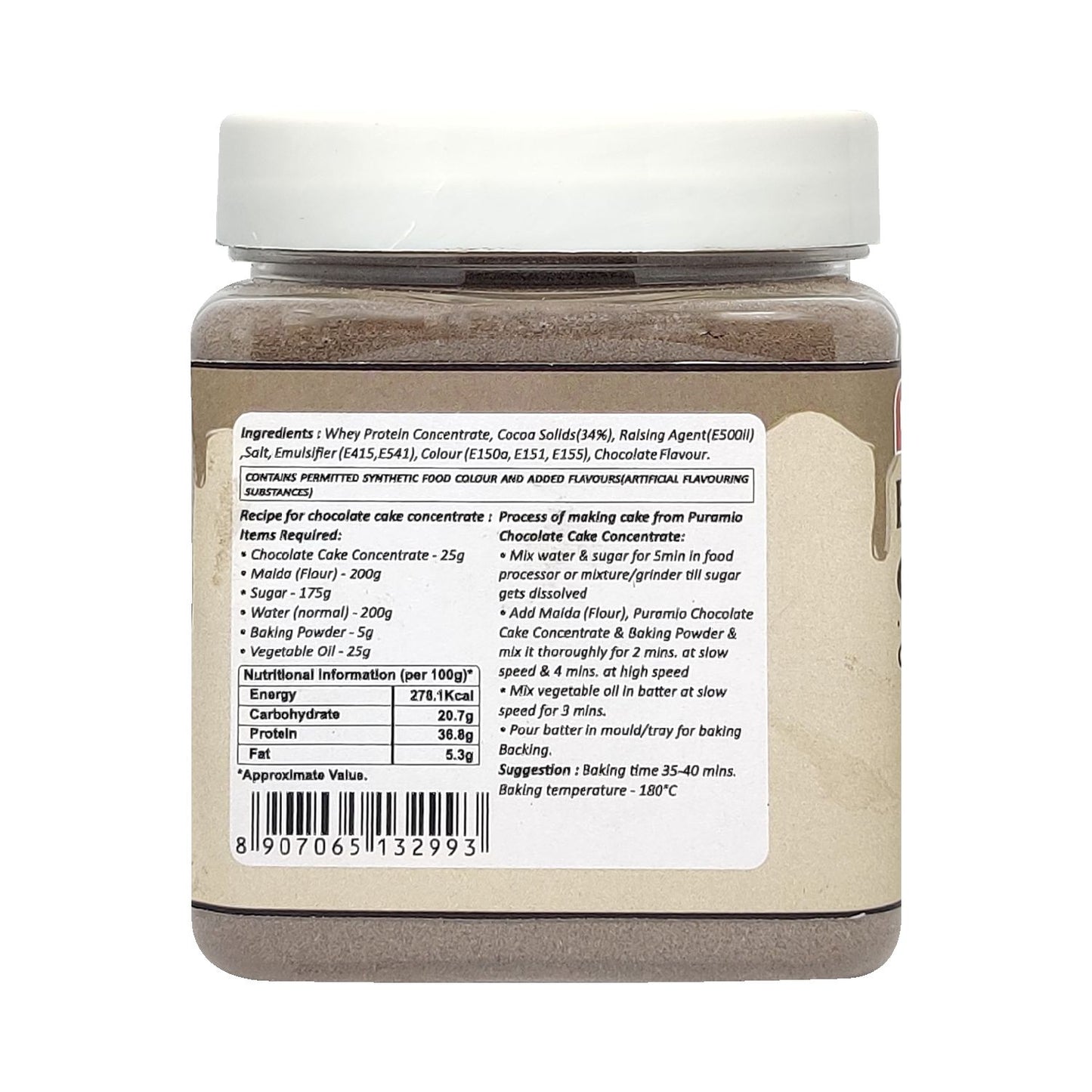 Puramio EGGLESS Cake Concentrate - Chocolate (For Chocolate & Plum Cake)