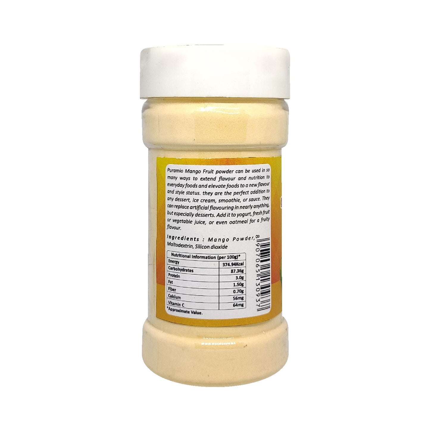 Puramio Fruit Powder - Mango, 125g