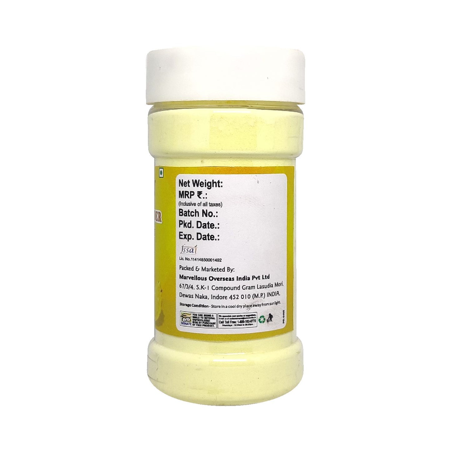 Puramio Fruit Powder - Pineapple, 125g