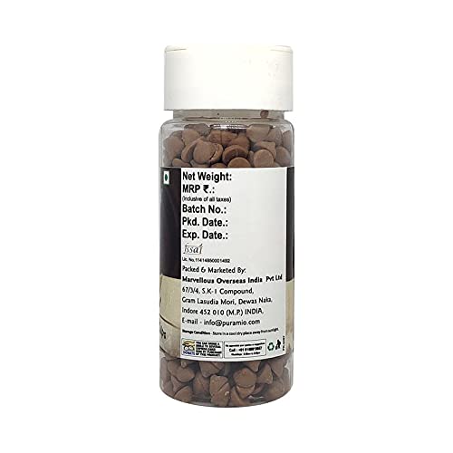 Puramio Chocolate Chips Combo - White, Milk, Twin & Dark, (75g each (Pack of 4))