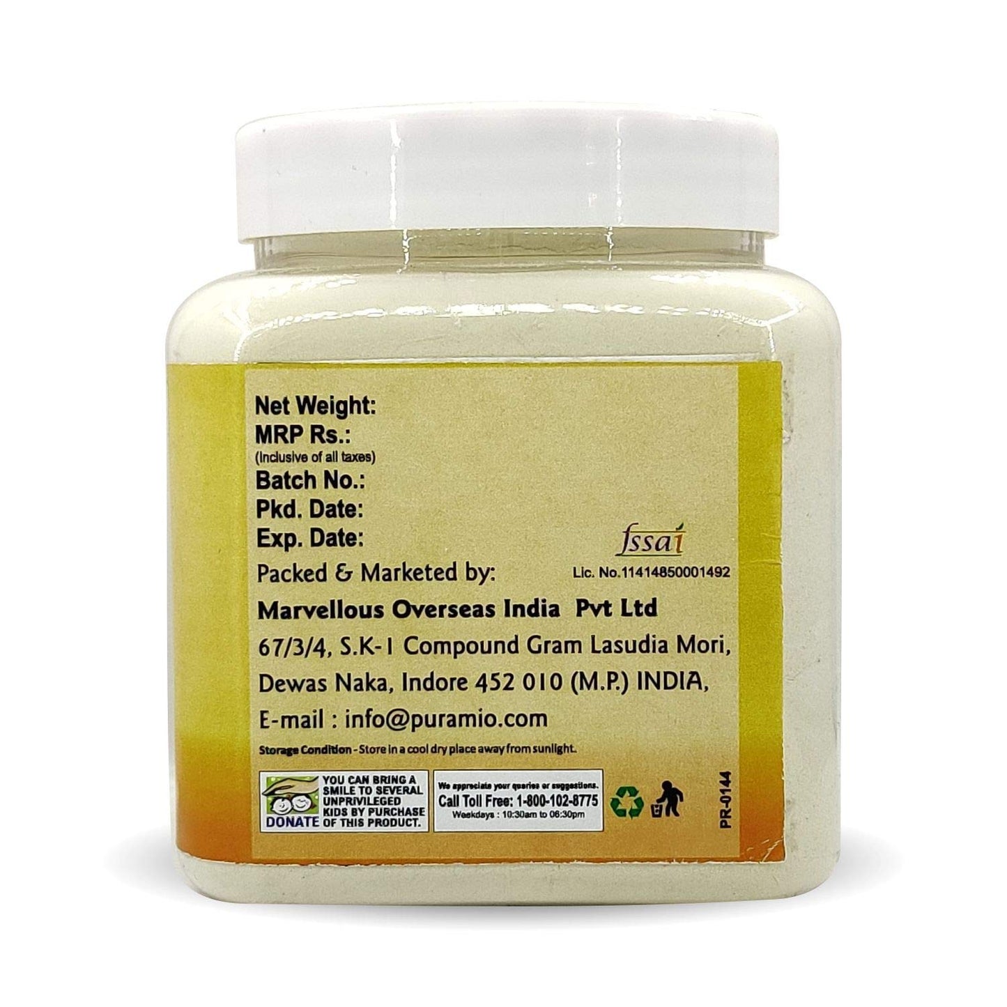 Puramio Combo Pack of- Vital Wheat Gluten-600g & Bread Improver-250g