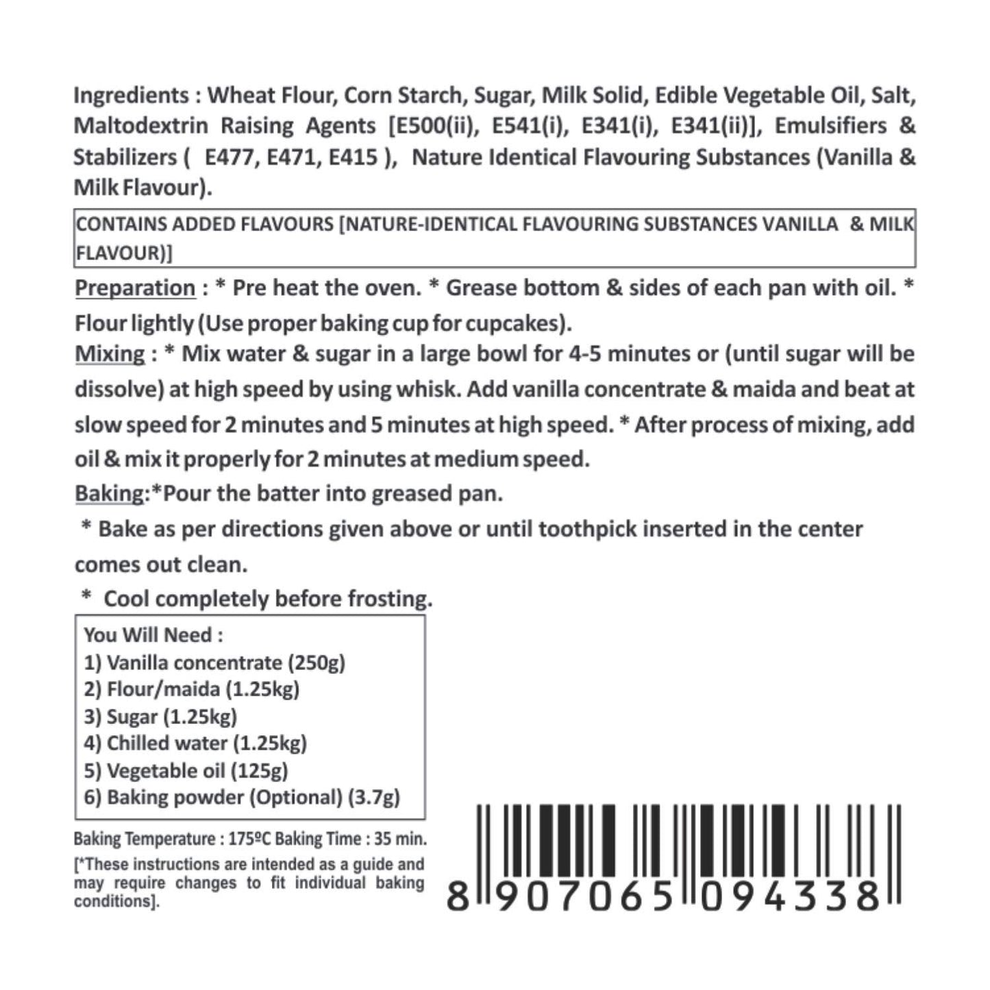 Puramio Combo Pack- Eggless Cake Concentrate - Vanilla & Chocolate, 250g Each