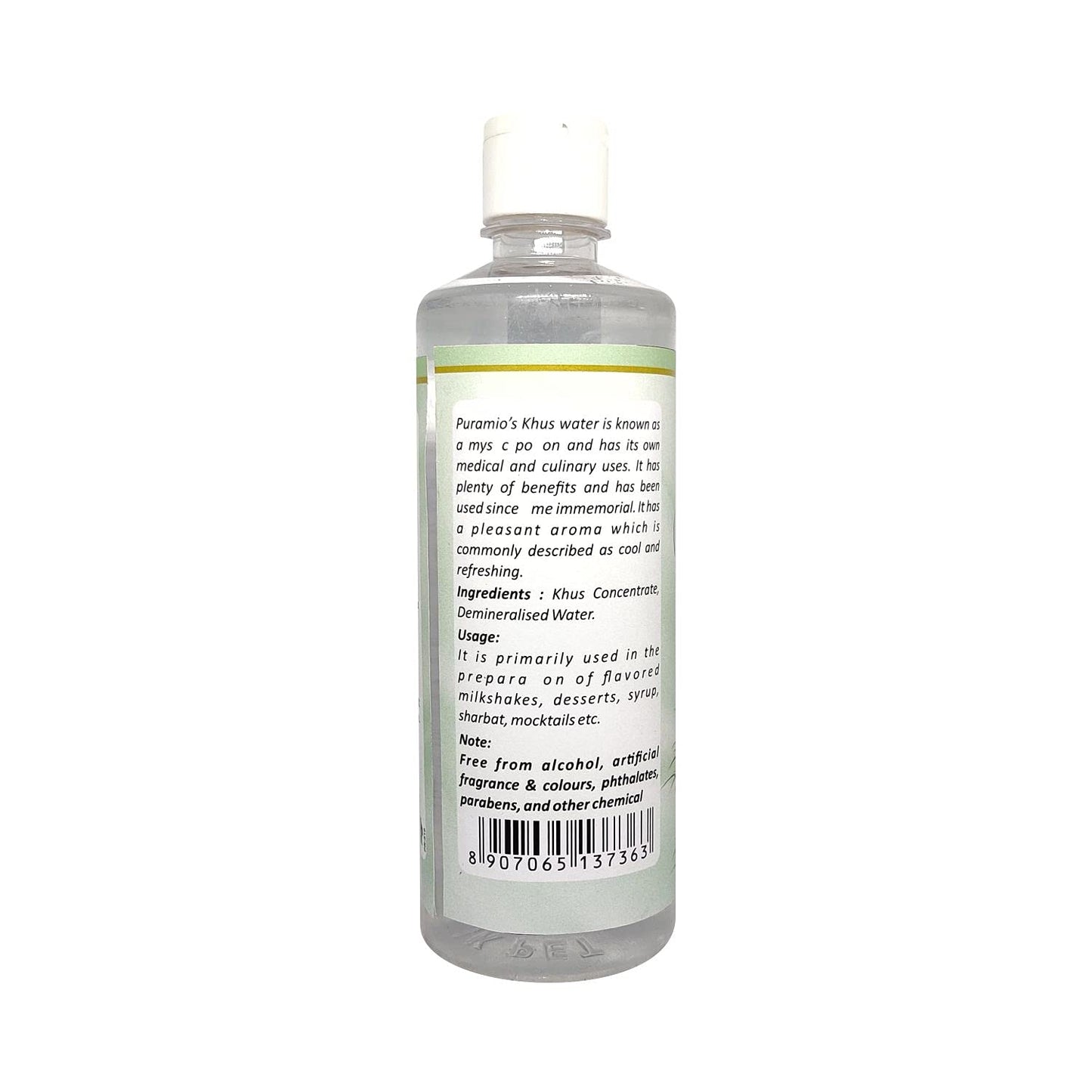 Puramio Khus Water, (500ml (Pack of 2))