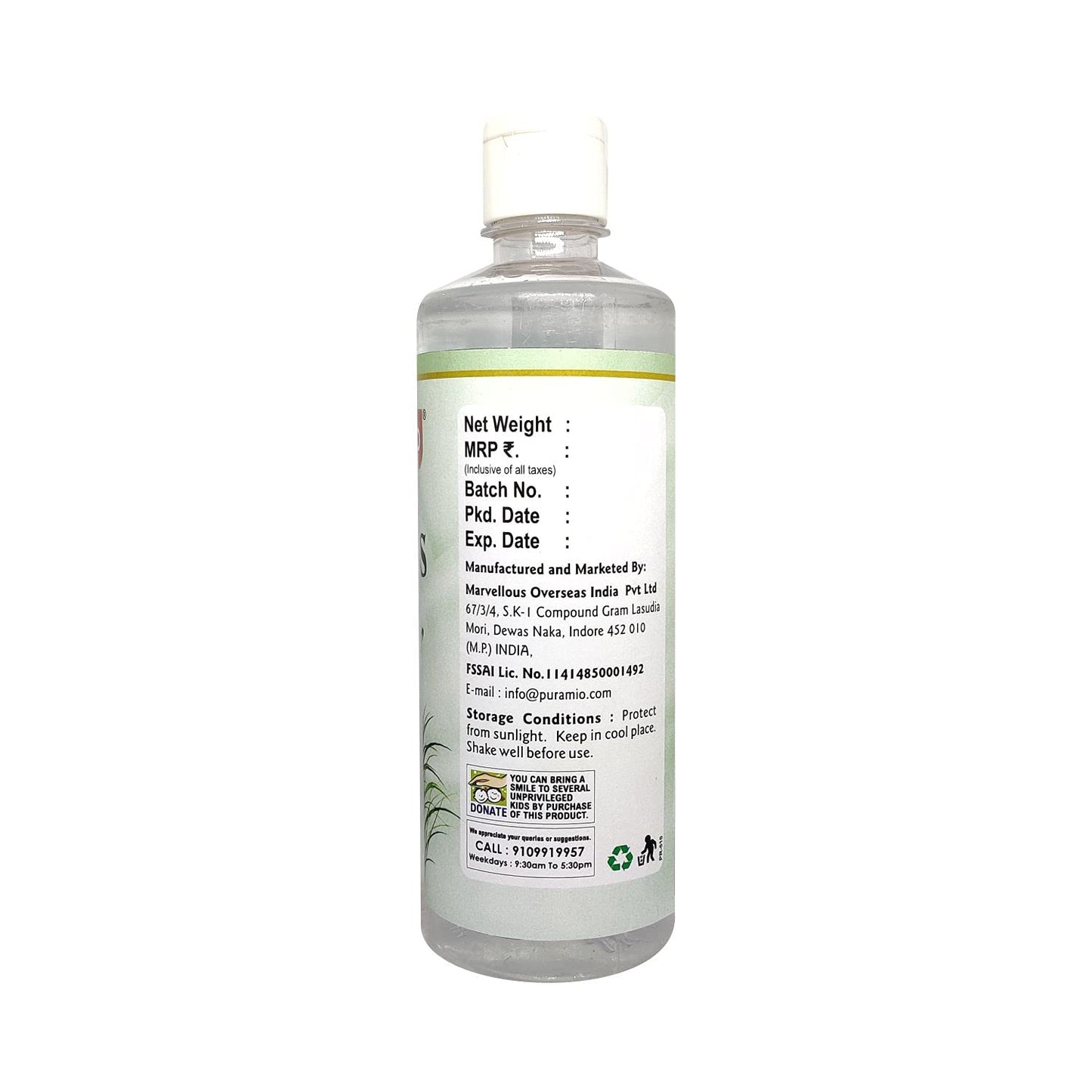 Puramio Khus Water, (500ml (Pack of 2))
