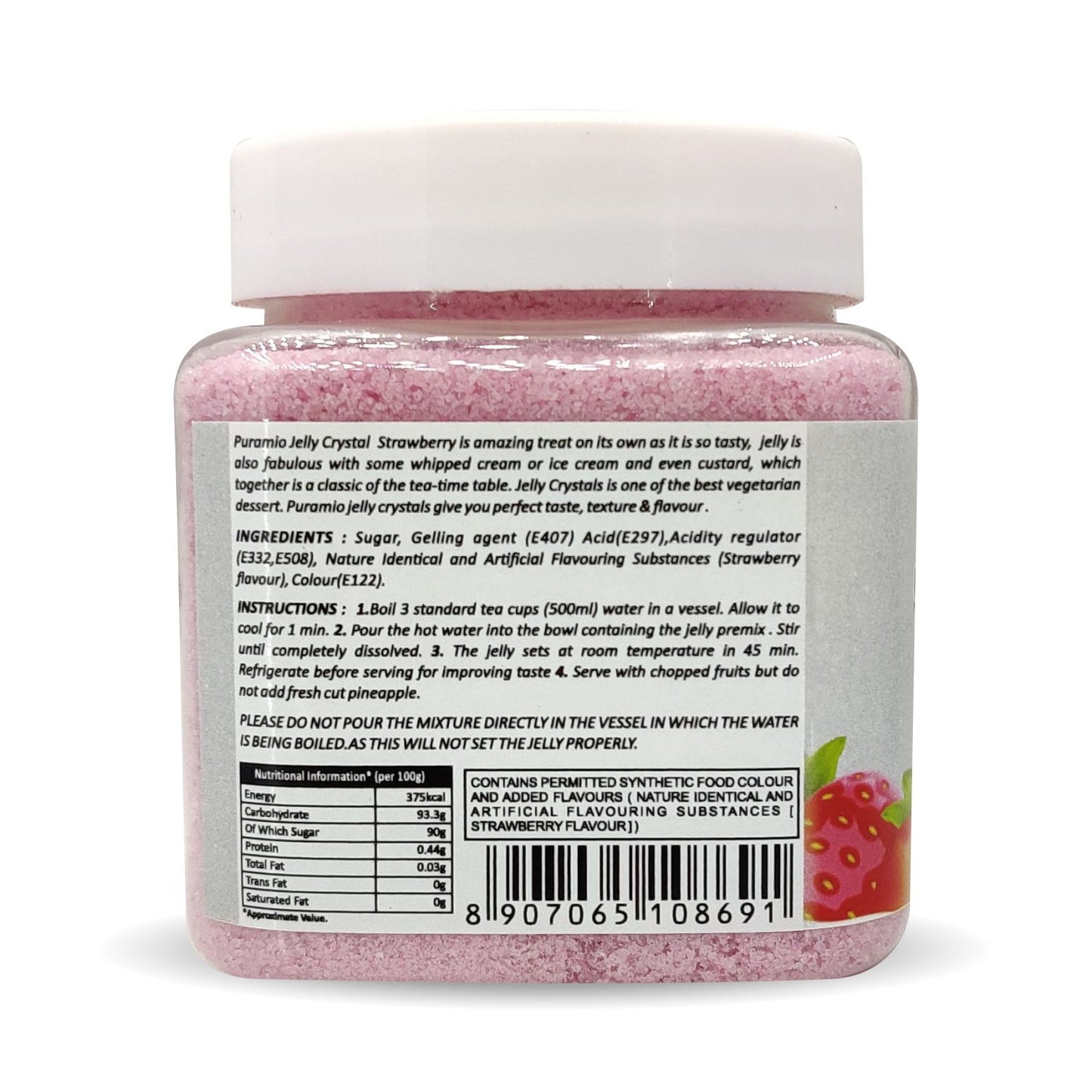 Puramio Jelly Crystal Strawberry , 200g