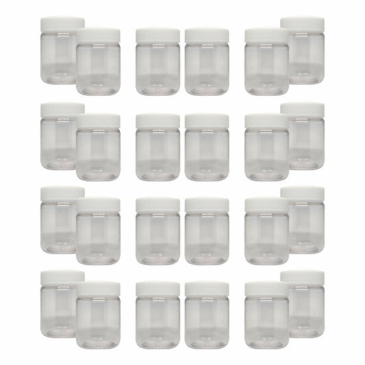 Puramio Round Pet Jar - each 50ml Set of 24