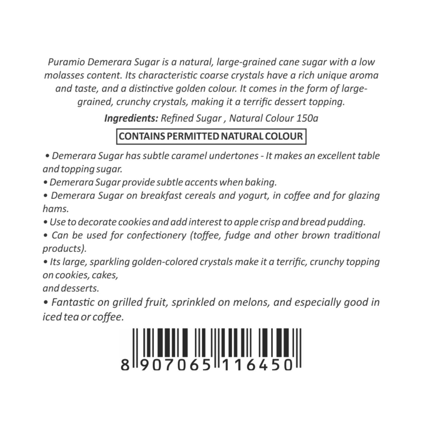 PURAMIO Premium Demerara Sugar