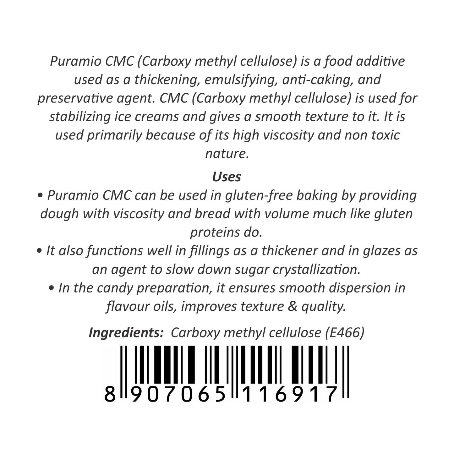 Puramio CMC Powder (for Ice Cream Making)