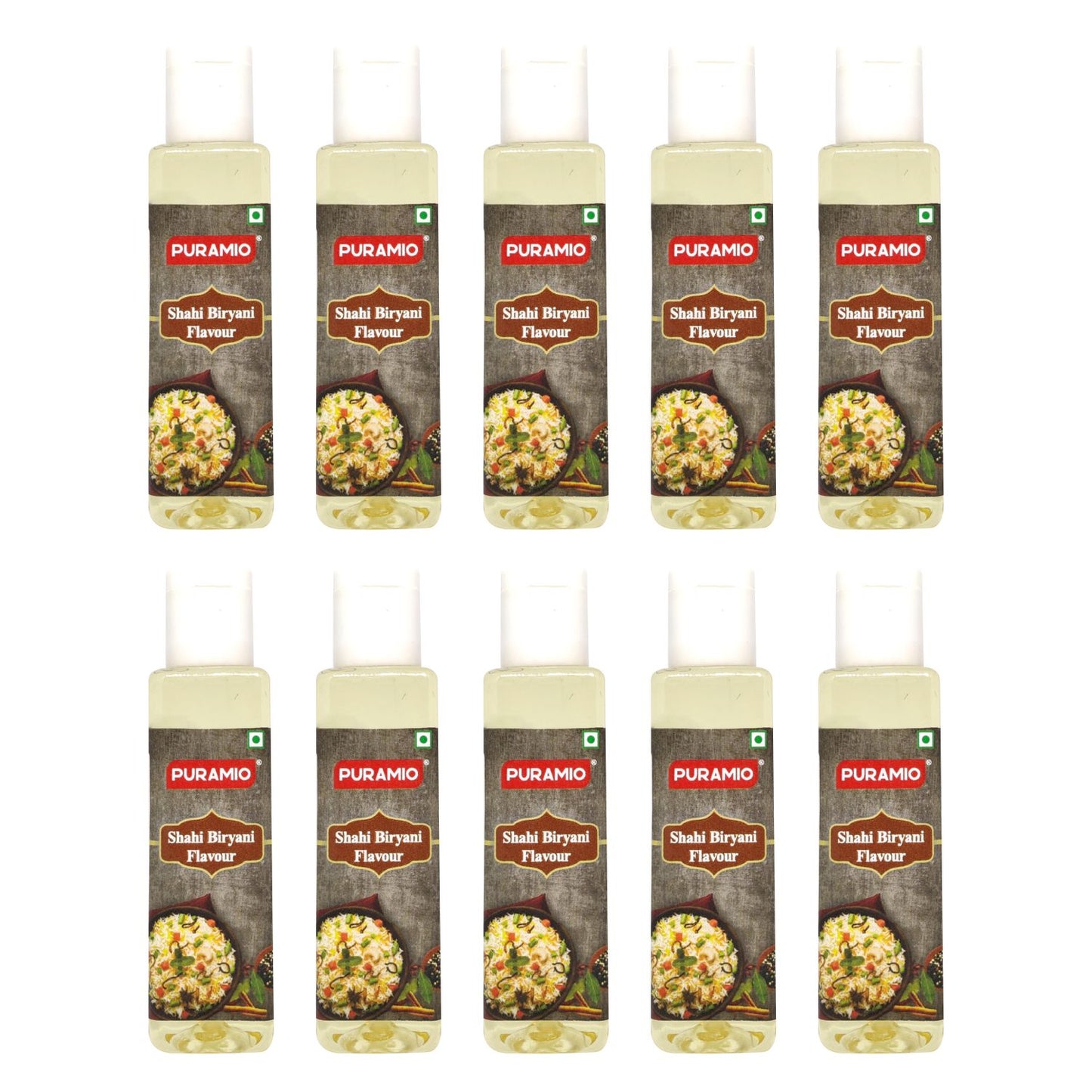Puramio Shahi Biryani Flavour / Essence, (30ml Each (Pack of 10))