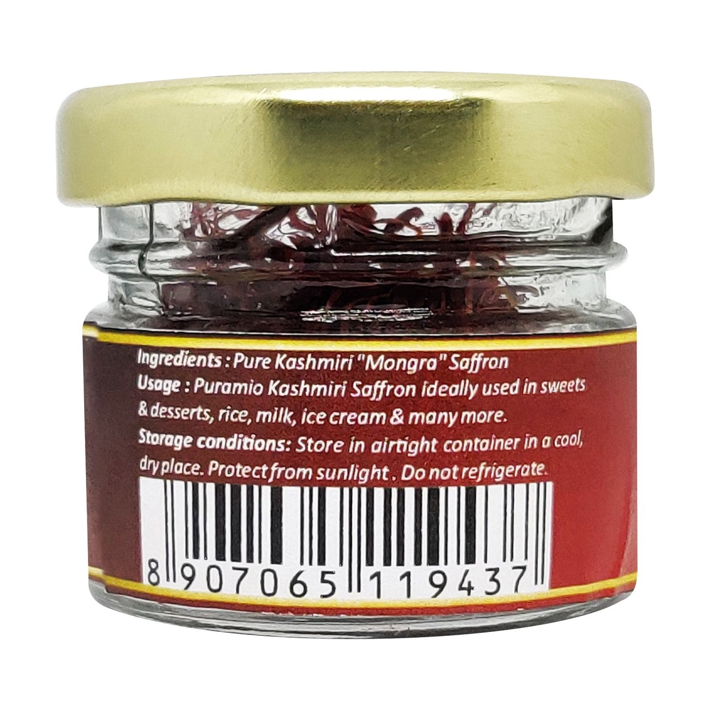 Puramio Kashmiri Saffron (Kesar)- 100% Pure and Natural