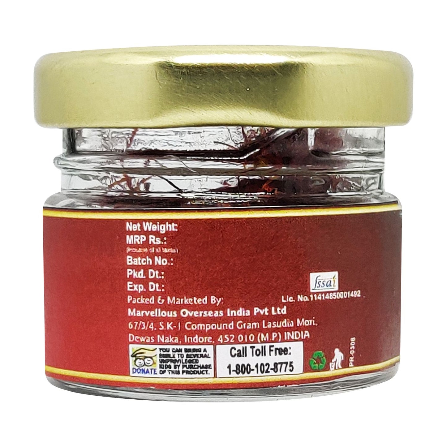 Puramio Kashmiri Saffron (Kesar)- 100% Pure and Natural