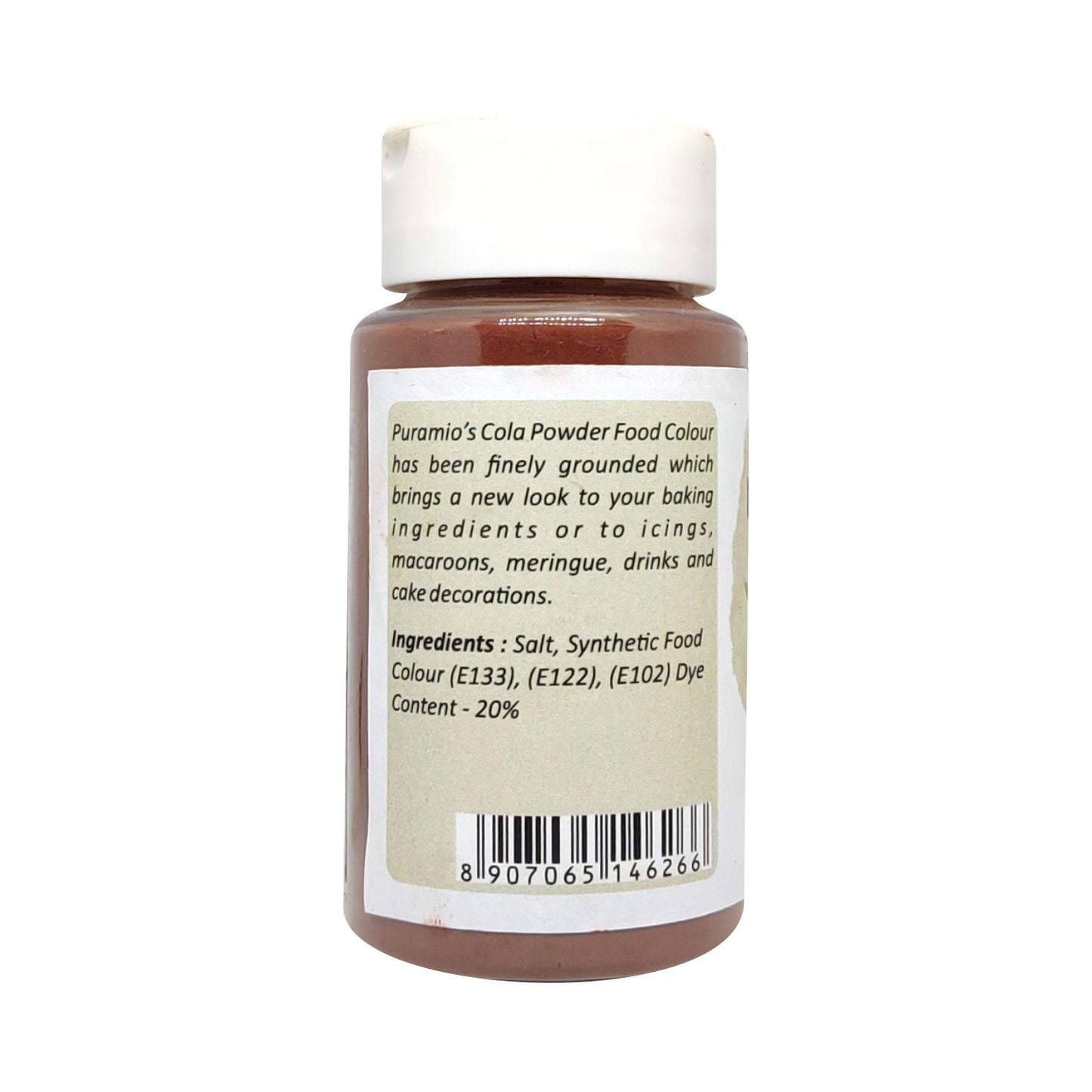 Puramio Powder Food Colour - Cola 125g