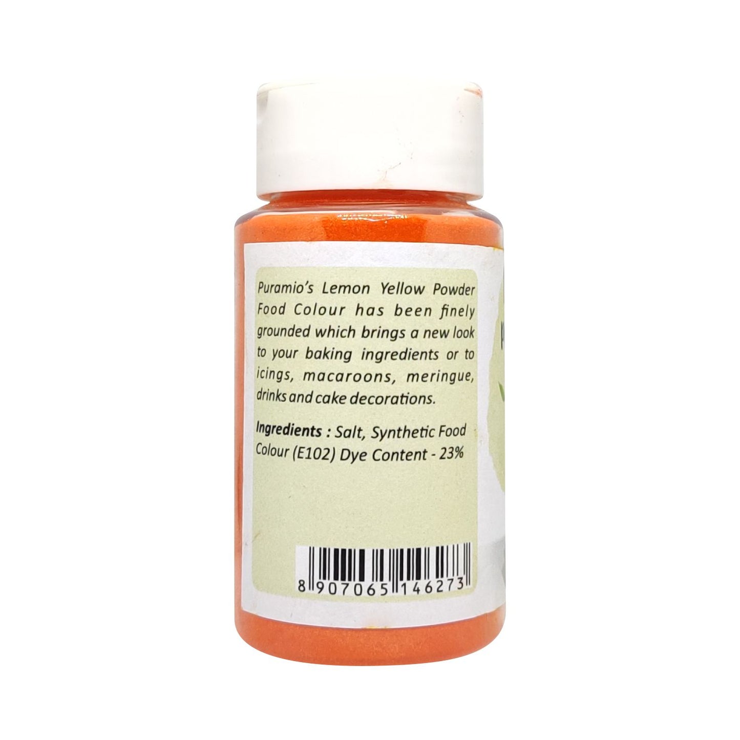 Puramio Powder Food Colour - Lemon Yellow 125g