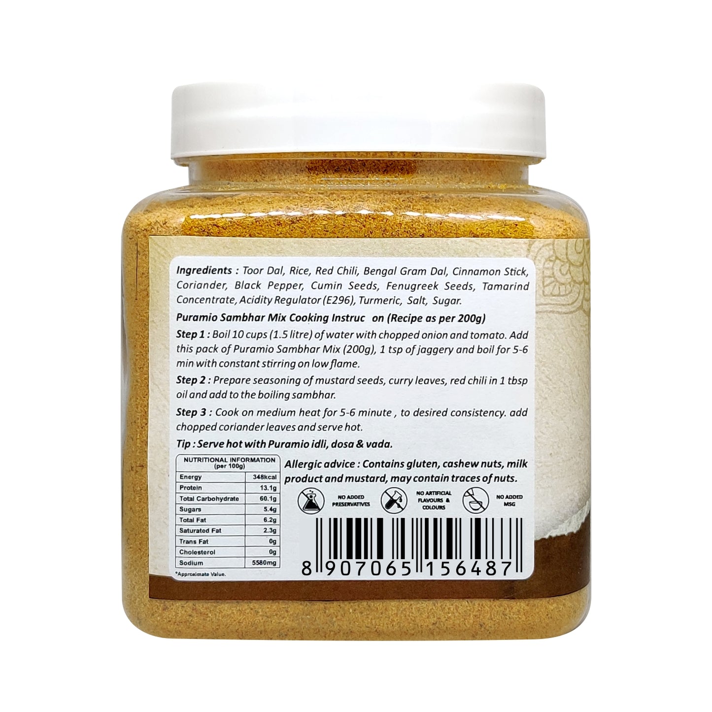 Puramio Instant Breakfast Sambhar Mix
