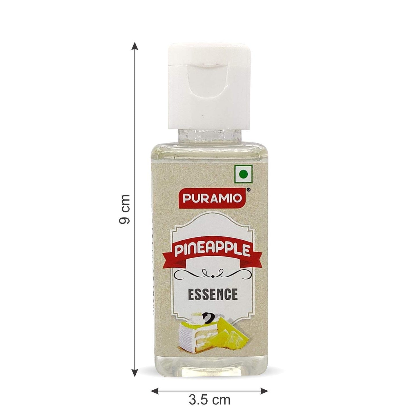 Puramio Liquid Food Essence 50ml (Pack of 12) - Vanilla White, Pineapple, Rose, Orange, Saffron, Cardamom, Butterscotch, KEWRA, Strawberry, Almond, Coconut, ICE Cream