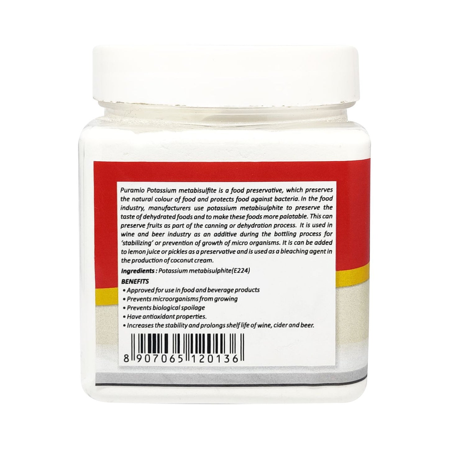 Puramio Potassium Metabisulphite