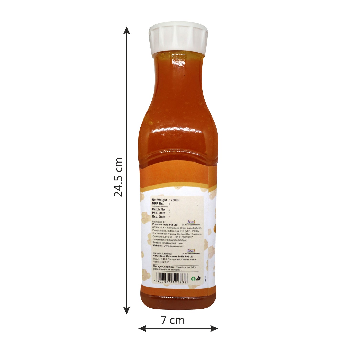 Puramio Fruit Crush - Butterscotch, 750ml