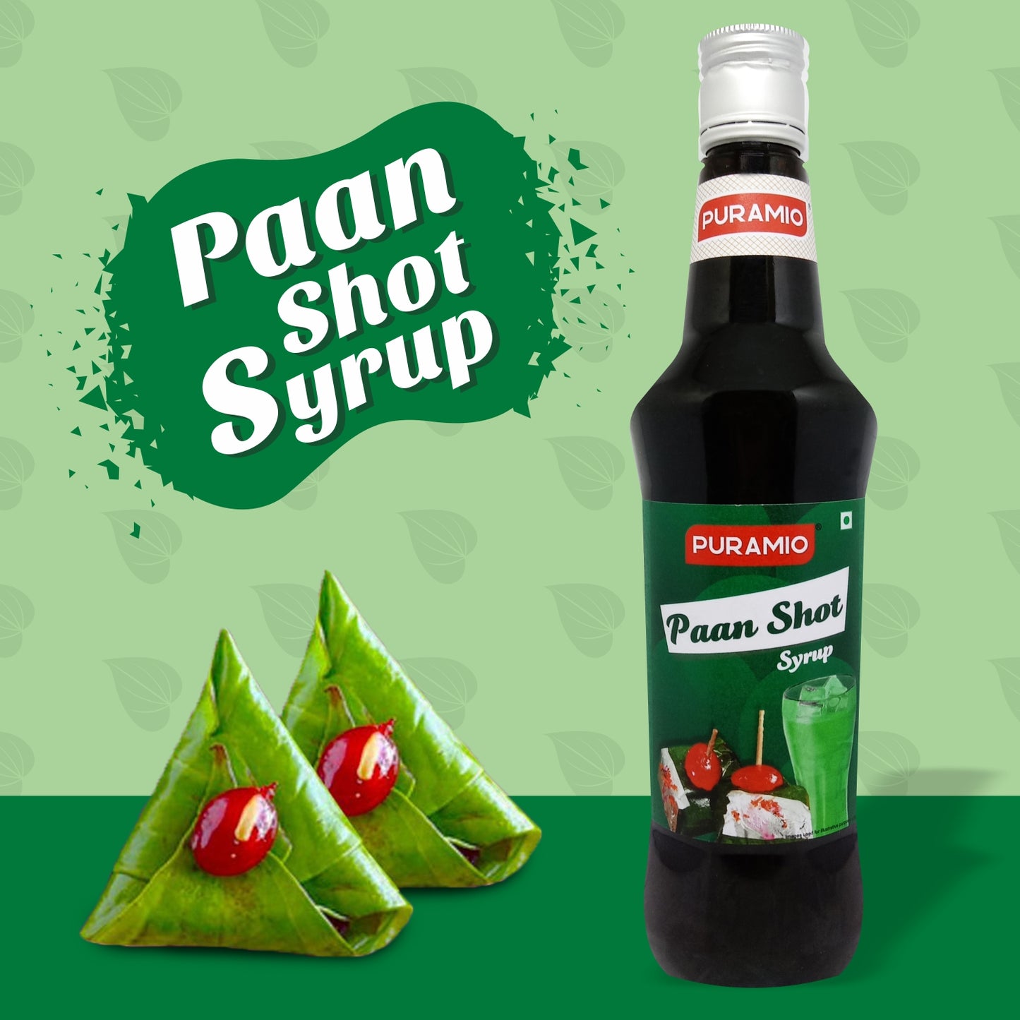 Puramio Paan Shot Syrup for Cocktails/Mocktails, 750ml