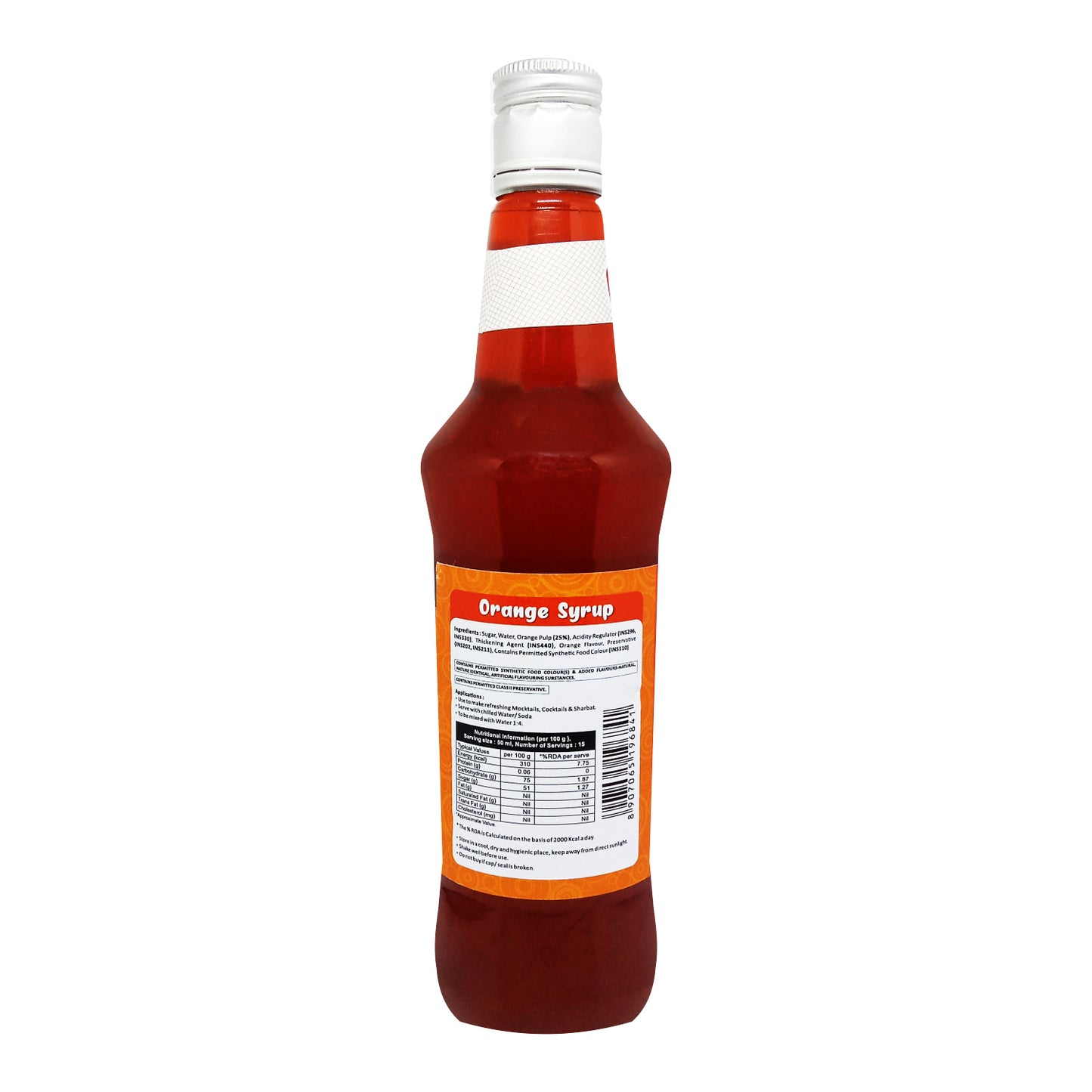 Puramio Syrup Combo of- Rose, Orange & Pineapple for Cocktails/Mocktails/Lemonades/Ice Gola/Cold Brew Coffees, (Pack of 3) 750ml Each