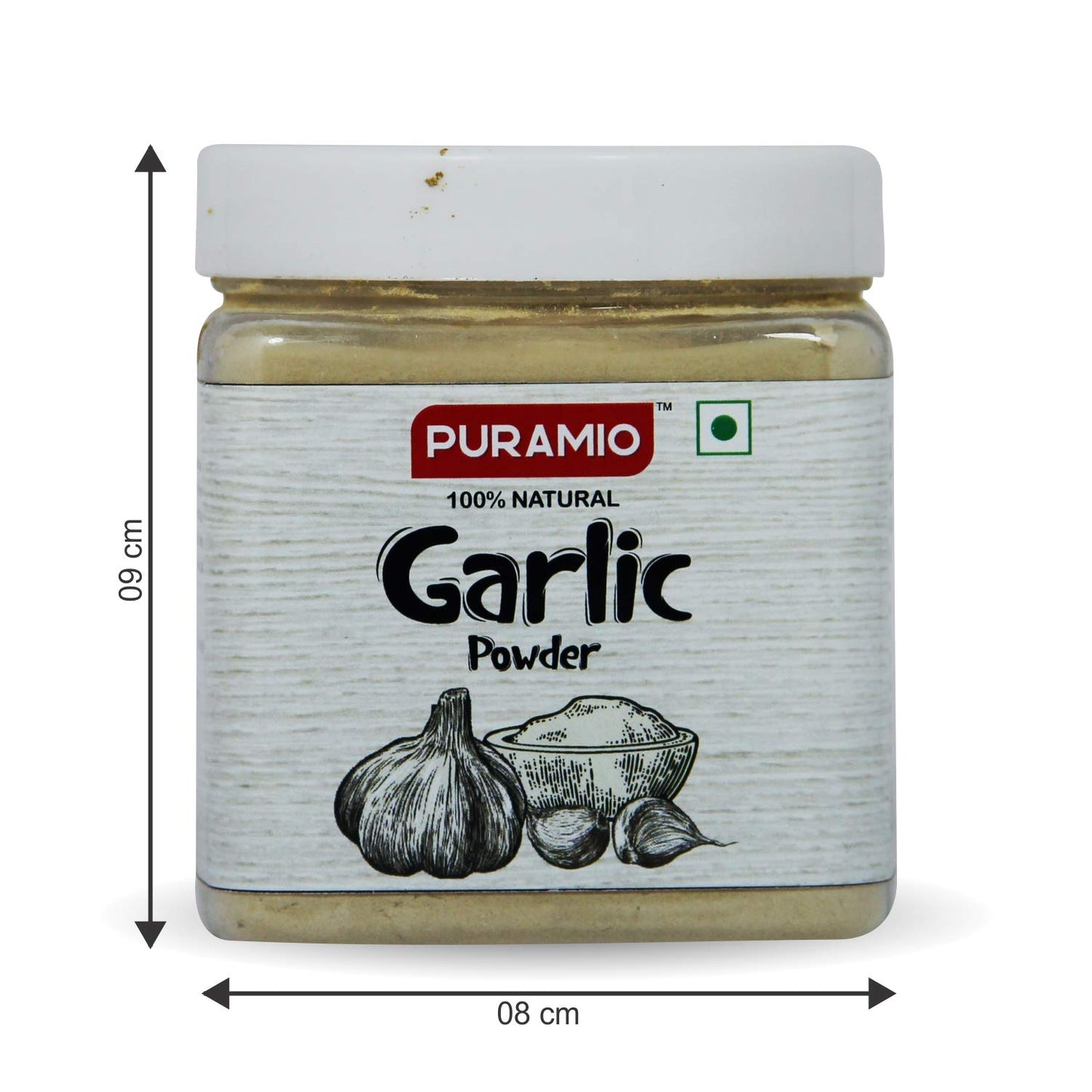 Puramio Combo Pack of White Onion Powder (200g) and Garlic Powder (250g)