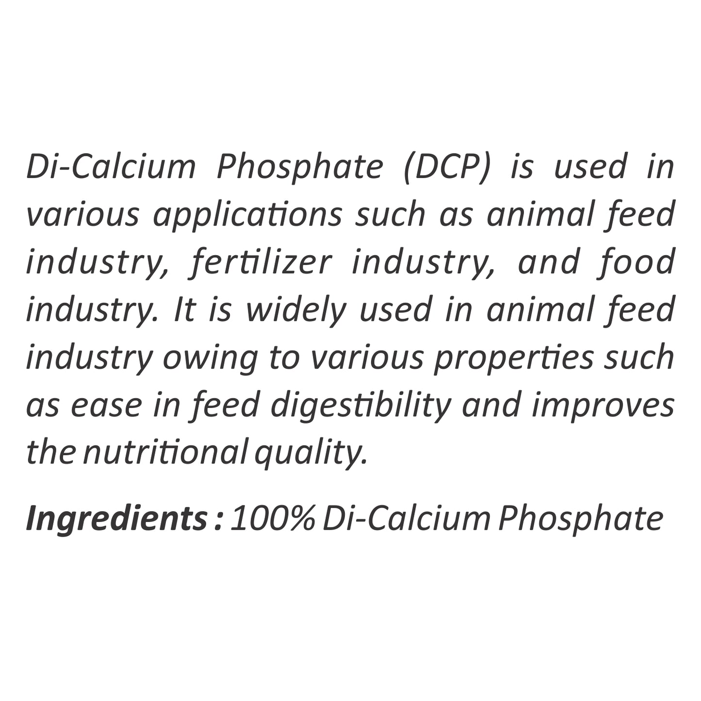 Puramio Di-calcium Phosphate (DCP), 1000g