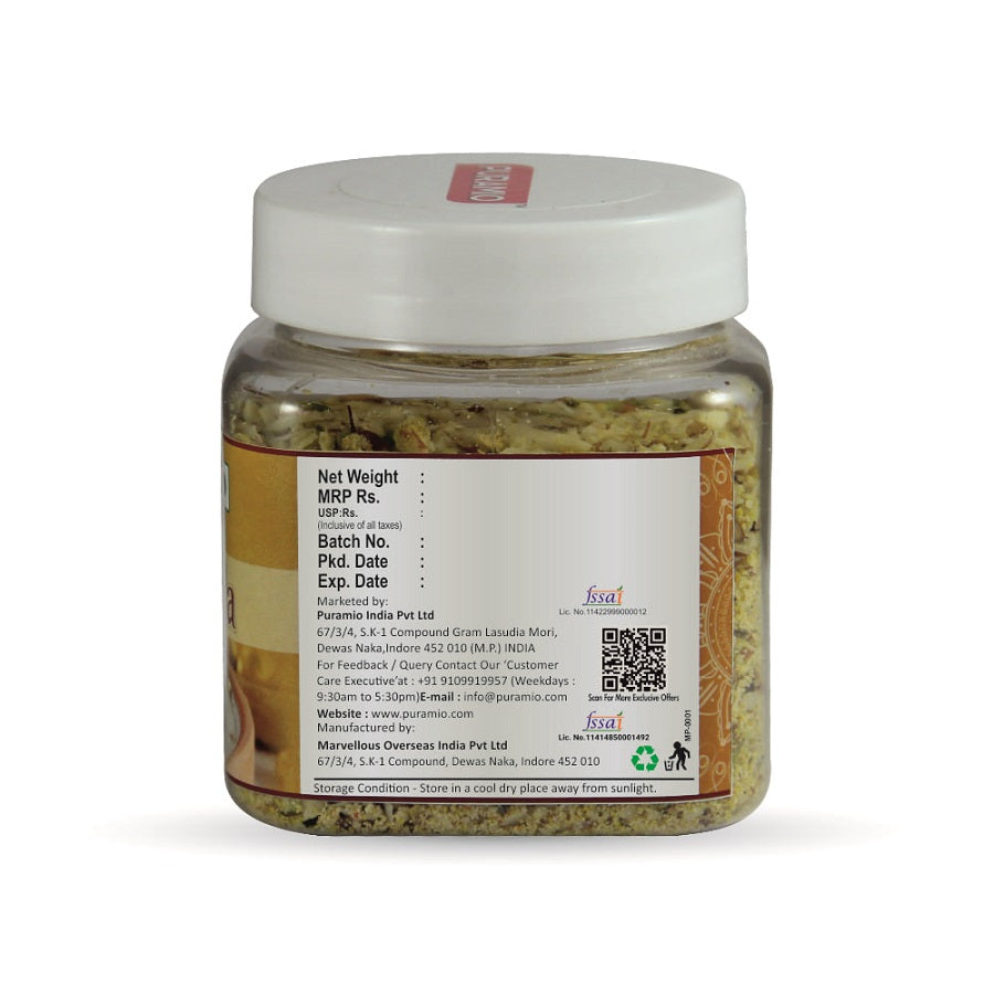 Puramio Milk / Doodh Masala - Premium Home Made (No Added Sugar), Real Dry Fruits and Saffron (Kesar) - 125g (Pack of 2)