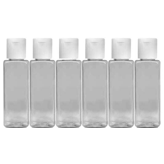 Puramio 50ml Square Pet Bottle - Set of 6