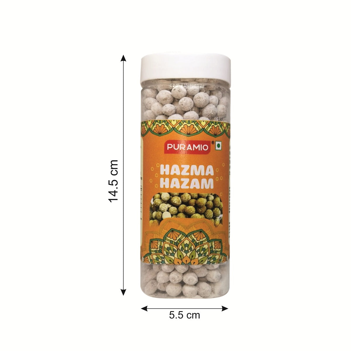Puramio Hazma Hazam | Pure and Premium | Good for Digestion | After Meal Digestive Mouth Freshner, 220g