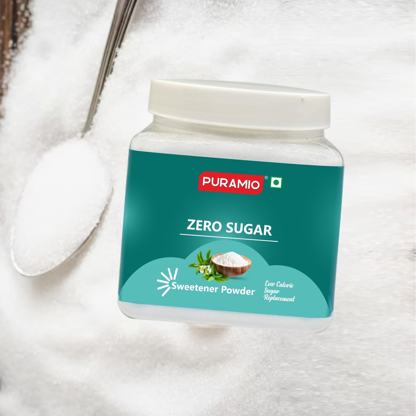 Puramio Sweetener Powder Zero Sugar (Low Calorie Sugar Replacement),