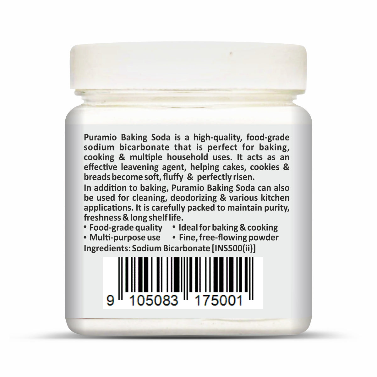 Puramio Premium Baking Soda Powder,