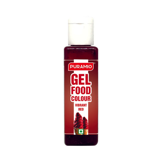 Puramio Gel Food Colour - Vibrant Red, 30g