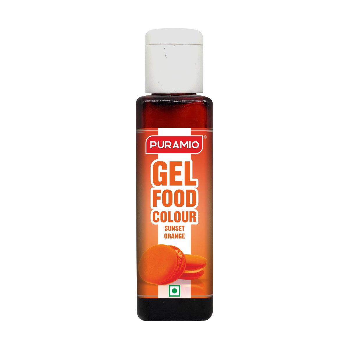 Puramio Gel Food Colour Combo Pack of 12 (30g Each) - Sunset Orange, Super Red, Buckeye Brown, Intense Black, Vibrant Pink, Forest Green, Vibrant White, Golden Yellow, Lemon Yellow, Royal Blue, Sky Blue, Vibrant Voilet