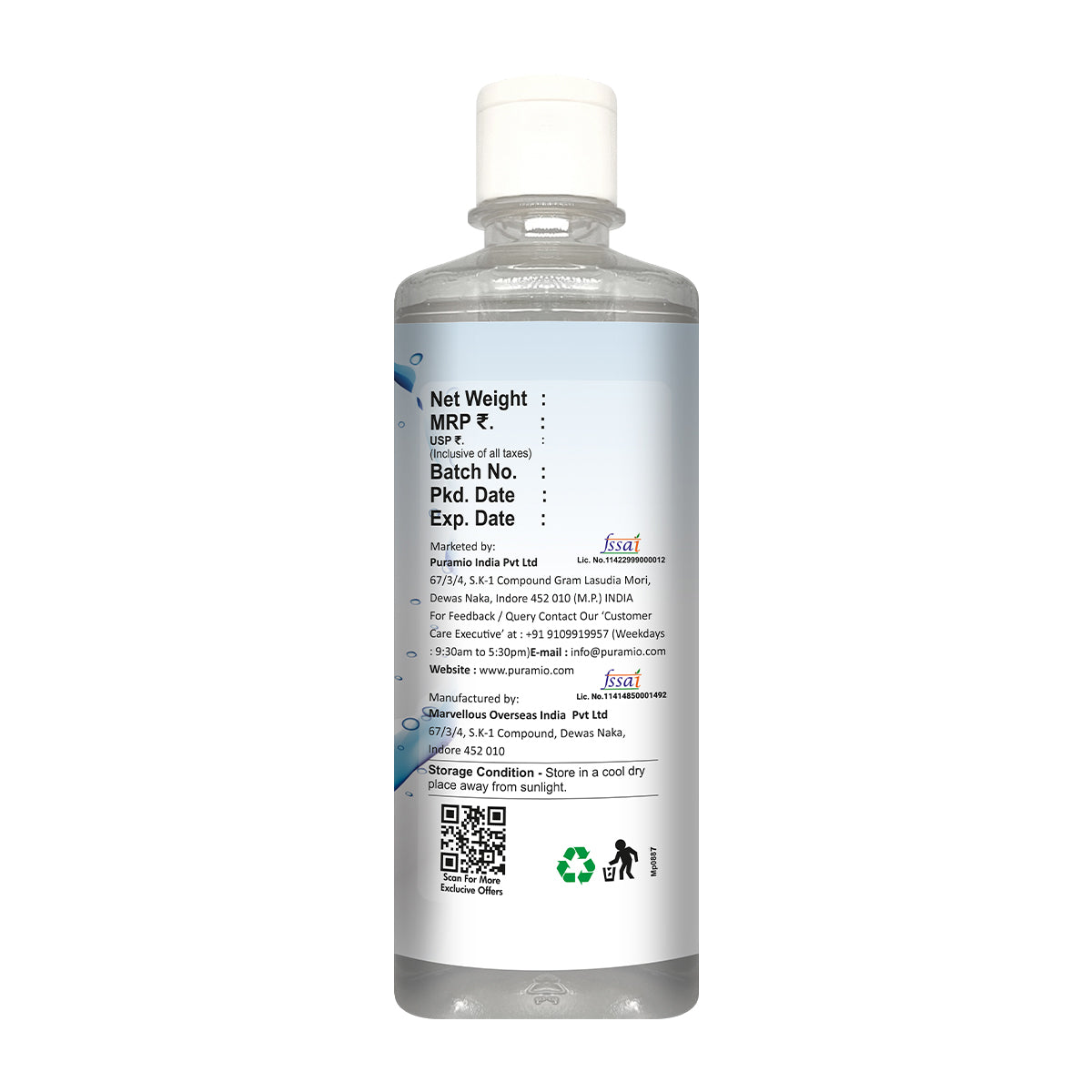Puramio [100% Pure] Glycerine (Food Grade),